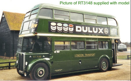 101003D The supplied photograph of a real RT bus