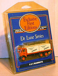 The original plastic blister packaging used for the early De-Luxe Series Truck models