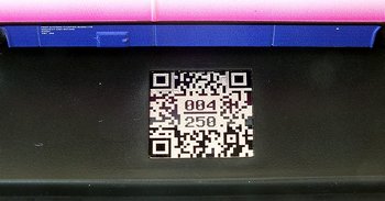 The model & plinth both feature a unique QR code - Click to enlarge
