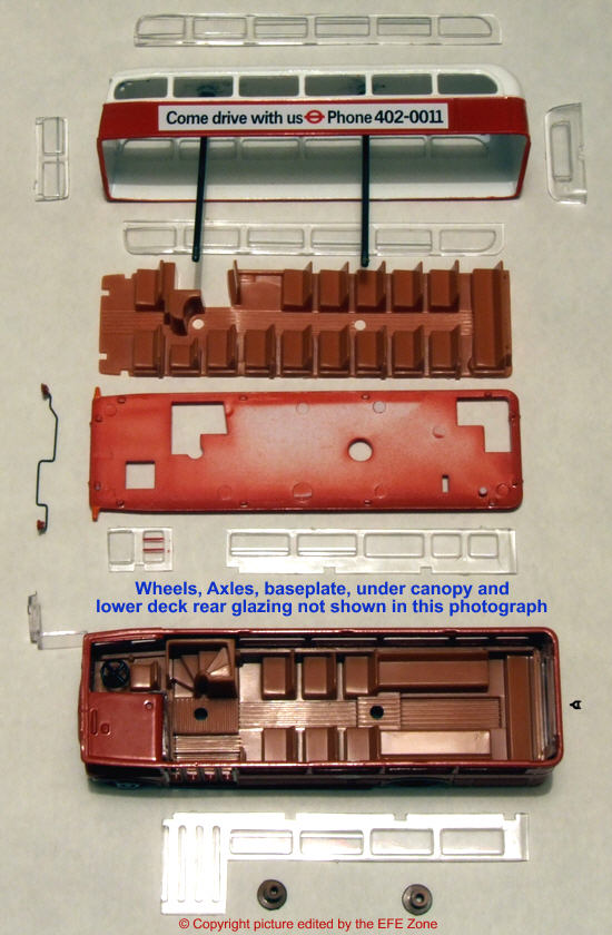 The parts that go into each RMA model