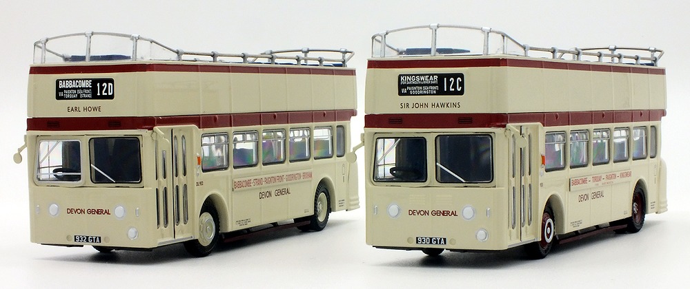 Set E99945 - Devon General Open Top Sea Dog Leyland Atlantean DL932 & 928 (E40501 & E40502)