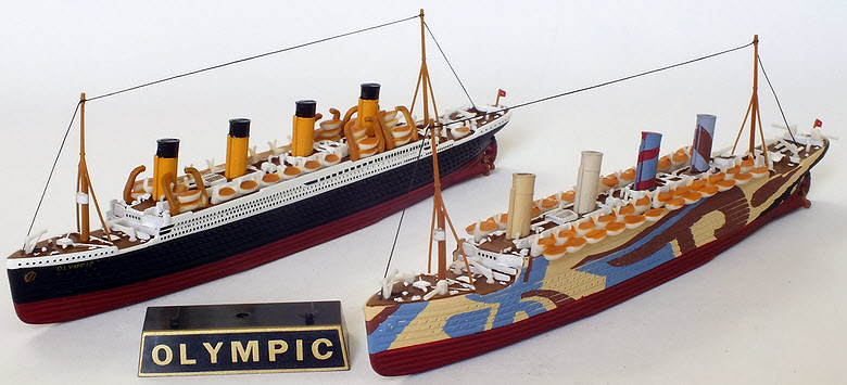 EFE 10005 RMS OLYMPIC DAZZLE CAMOUFLAGE diecast model Ship boat White Star Line 