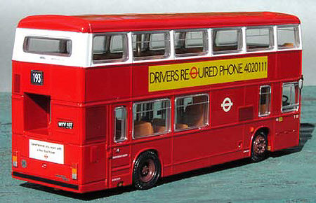 London Transport T (red with white upper deck windows)