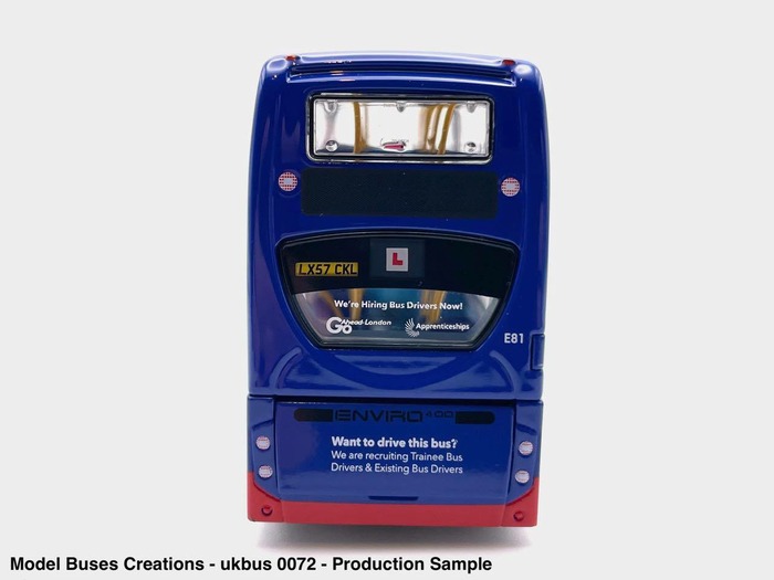 UKBUS 0072 rear view