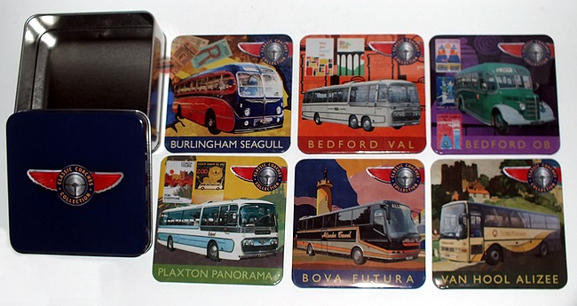 CCC04 Classic Coaches coasters set and presentation tin