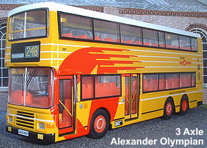 3 Axle Leyland / Volvo Olympian Double Deck Bus