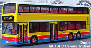 3 Axle METSEC Dennis Trident Double Deck Bus