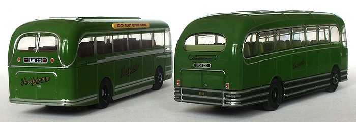 76SET38 Leyland Royal Tiger & Weymann Fanfare back nearside view