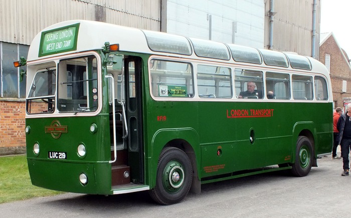 The real RF 19 is part the the vehicle collection at the London Bus Museum.
